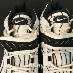 Vintage Nike Air Super Zoom Barry Sanders Men 9.5 Turf OG 1997 Rare White/Black
