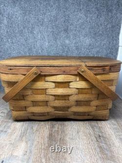 Vintage Nike Promotional Picnic Basket With original Plates super rare barn find