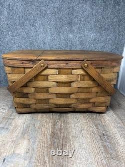Vintage Nike Promotional Picnic Basket With original Plates super rare barn find