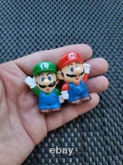 Vintage Nintendo Super Mario Kart Finger Puppet Figures Rare LOT 8 COMPLETE