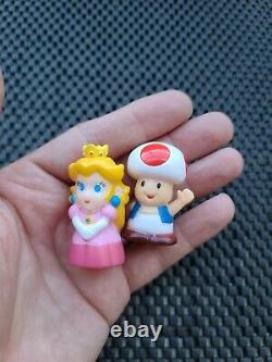 Vintage Nintendo Super Mario Kart Finger Puppet Figures Rare LOT 8 COMPLETE