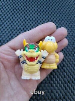 Vintage Nintendo Super Mario Kart Finger Puppet Figures Rare LOT 8 COMPLETE