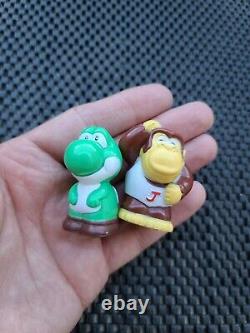 Vintage Nintendo Super Mario Kart Finger Puppet Figures Rare LOT 8 COMPLETE