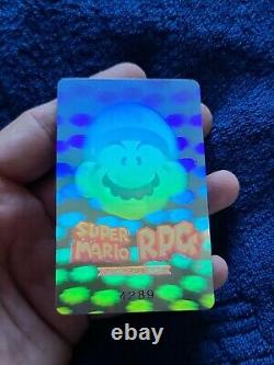 Vintage Nintendo Super Mario RPG Member Holographic Card Rare Promo Square #4289