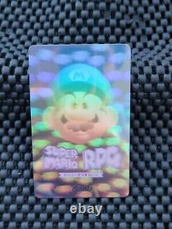 Vintage Nintendo Super Mario RPG Member Holographic Card Rare Promo Square #4289