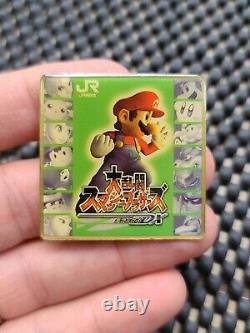 Vintage Nintendo Super Smash Bros DX pin badge Rare Promo Event Prize SET OF 4