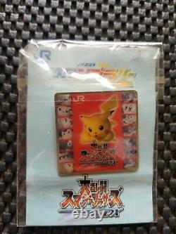 Vintage Nintendo Super Smash Bros DX pin badge Rare Promo Event Prize SET OF 4 N