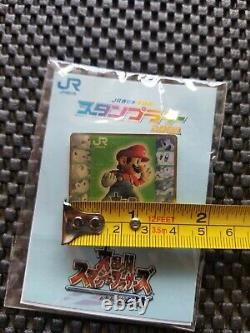 Vintage Nintendo Super Smash Bros DX pin badge Rare Promo Event Prize SET OF 4 N