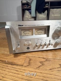 Vintage Olson AM-744 Integrated Stereo Amplifier Super Rare