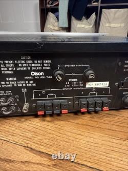 Vintage Olson AM-744 Integrated Stereo Amplifier Super Rare
