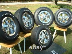 Vintage Original Hurst Mag Wheel Spinner Center Cap Goodyear Polyglas Tire GTO