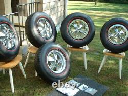 Vintage Original Hurst Mag Wheel Spinner Center Cap Redline Tire GTO Lemans 14x6
