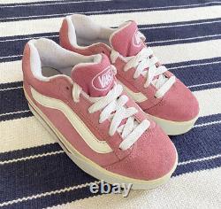 Vintage Pink Vans Plat Skool 90s Platform Shoes Womens Size 3 SUPER RARE