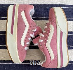 Vintage Pink Vans Plat Skool 90s Platform Shoes Womens Size 3 SUPER RARE