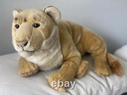 Vintage Playkids Lioness large Plush Realistic Cloth Eyelids Super Rare HTF