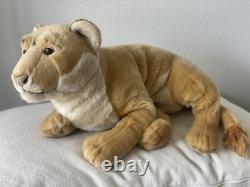 Vintage Playkids Lioness large Plush Realistic Cloth Eyelids Super Rare HTF