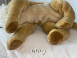 Vintage Playkids Lioness large Plush Realistic Cloth Eyelids Super Rare HTF