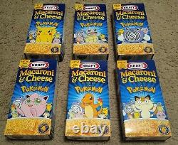 Vintage Pokemon Macaroni and Cheese Set of 6 super rare set Factory Sealed