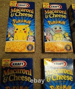 Vintage Pokemon Macaroni and Cheese Set of 6 super rare set Factory Sealed