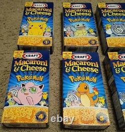 Vintage Pokemon Macaroni and Cheese Set of 6 super rare set Factory Sealed