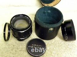 Vintage RARE Asahi Pentax 85mm f/1.9 Super-TAKUMAR M42 Screw PORTRAIT Lens+Hood