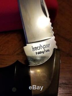 Vintage RARE Kershaw KAI Japan 1050 Folding Field Lockback Knife SUPER NICE