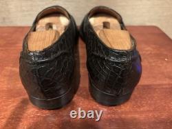 Vintage Ralph Lauren Crocodile Loafers Classic Brown US 11 Super Rare