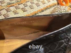 Vintage Ralph Lauren Crocodile Loafers Classic Brown US 11 Super Rare