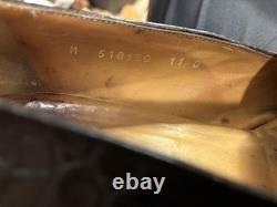 Vintage Ralph Lauren Crocodile Loafers Classic Brown US 11 Super Rare