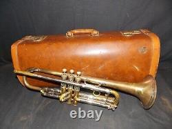 Vintage Rare California Olds Super Recording Trumpet # 42749 In Olds Lifton Case
