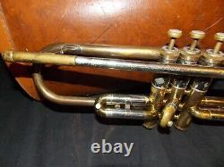 Vintage Rare California Olds Super Recording Trumpet # 42749 In Olds Lifton Case