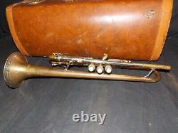 Vintage Rare California Olds Super Recording Trumpet # 42749 In Olds Lifton Case