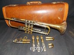 Vintage Rare California Olds Super Recording Trumpet # 42749 In Olds Lifton Case