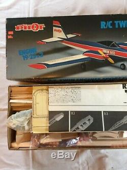 Vintage (Rare) Pilot Quick Built Series Twin Ace RC Twin Engines Sporty Model