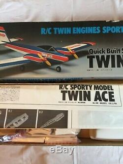 Vintage (Rare) Pilot Quick Built Series Twin Ace RC Twin Engines Sporty Model