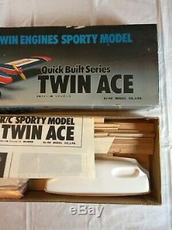 Vintage (Rare) Pilot Quick Built Series Twin Ace RC Twin Engines Sporty Model