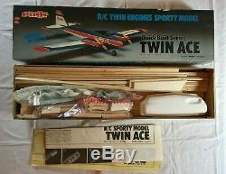 Vintage (Rare) Pilot Quick Built Series Twin Ace RC Twin Engines Sporty Model