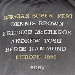 Vintage Reggae Super Fest European Tour 1992 Size Large RARE