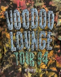 Vintage Rolling Stones Voodoo Lounge 1994 Tour Shirt XL Liquid Blue Super Rare