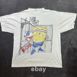 Vintage SPONGE BOB Basketball rap Hi-hop T-shirt Size 2XL Super Rare Boot