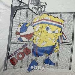 Vintage SPONGE BOB Basketball rap Hi-hop T-shirt Size 2XL Super Rare Boot
