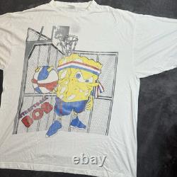 Vintage SPONGE BOB Basketball rap Hi-hop T-shirt Size 2XL Super Rare Boot