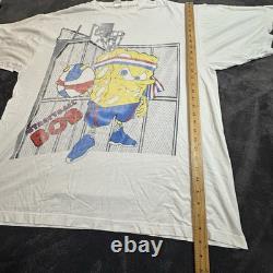 Vintage SPONGE BOB Basketball rap Hi-hop T-shirt Size 2XL Super Rare Boot