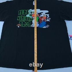 Vintage SUPER MARIJAUNA BROS T-Shirt Size XL RARE Nintendo Mario Drug Parody