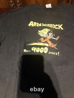 Vintage SUPER RARE ADAM WARROCK Black T-shirt 2XL BIN84