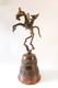 Vintage SUPER RARE Bronze Statue Sculpture Benin Kingdom Warrior Bell