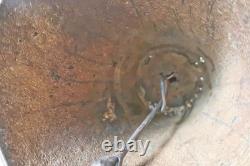 Vintage SUPER RARE Bronze Statue Sculpture Benin Kingdom Warrior Bell