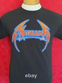 Vintage SUPER RARE Metallica 3D logo shirt size Small heavy Metal Giant Brand Lp