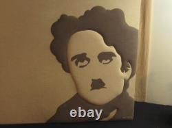 Vintage SUPER RARE Ron Brejtfus Ultrasuede Puff Art Charlie 24X24