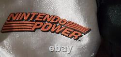 Vintage SUPER RARE Satin Bomber Nintendo Power Jacket KIDS BOYS L (BIG ON TAG)
